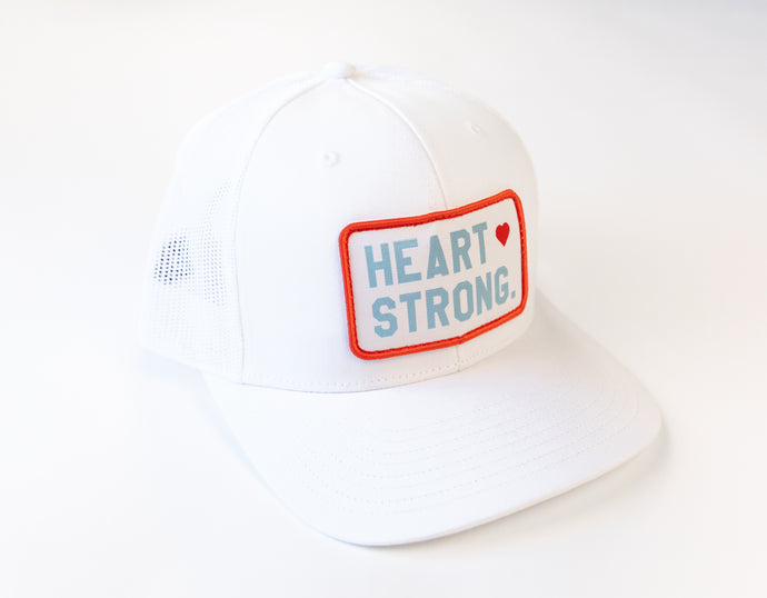 White Heart Strong Hat