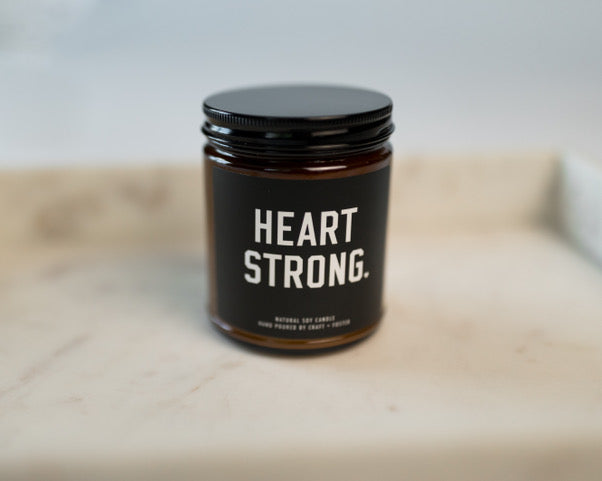 Heart Strong Candle by Craft + Foster Amber
